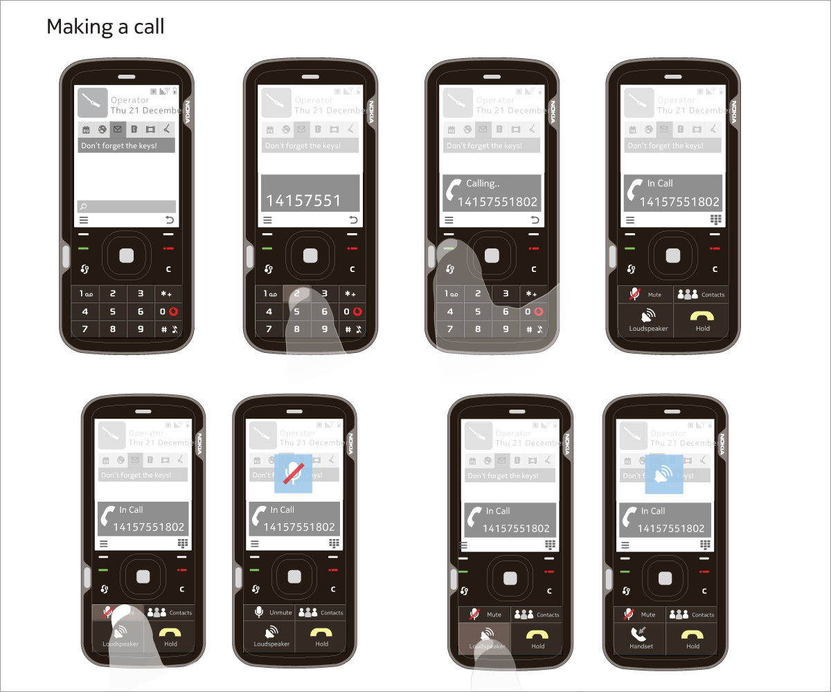 BrokkUI_makingacall Brock UI - making call concept