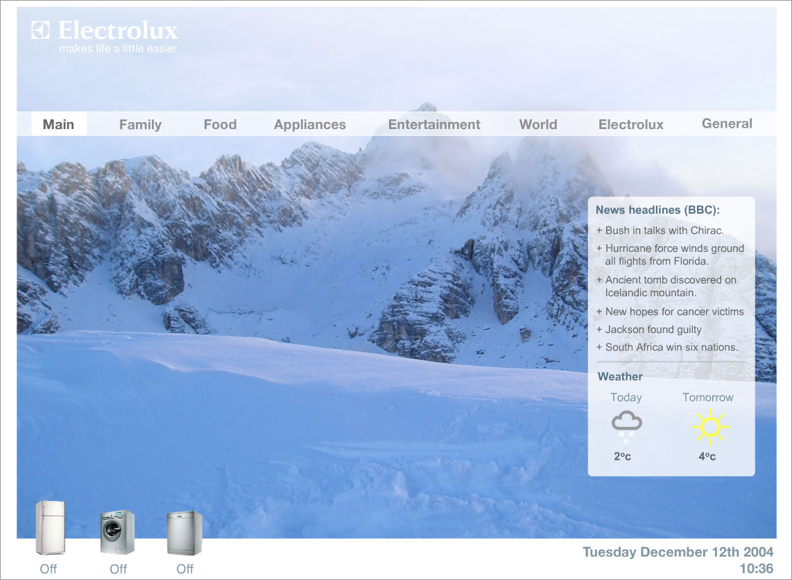 ElectroluxHomeAutomation_screen1 Electrolux - Home automation concept